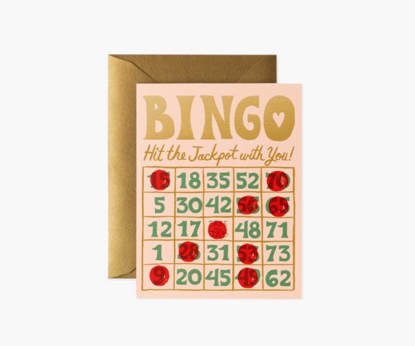 Carte double avec enveloppe - Bingo Card