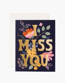 Carte double avec enveloppe - I Miss You Card