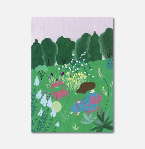 Carte double Chaises de jardin