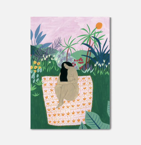 Carte double Femme nue