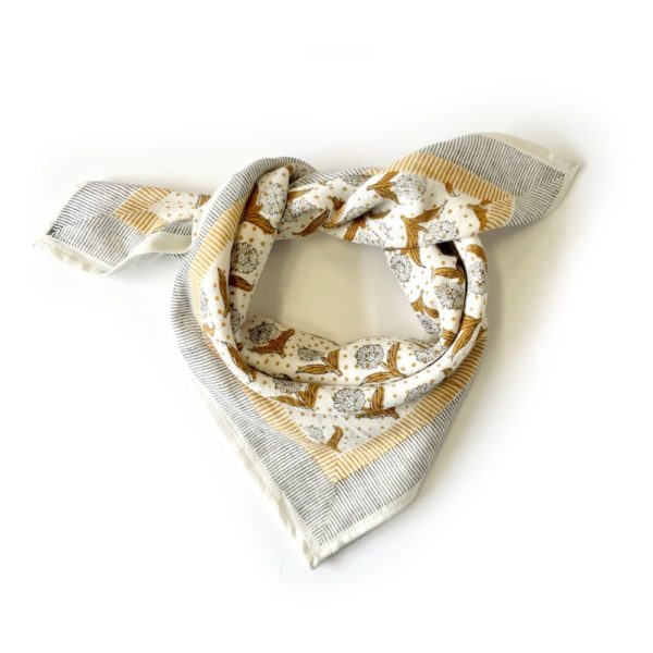 Small Foulard Manika - Lotus Désert