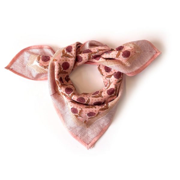 Small Foulard Manika - Lotus Poudre