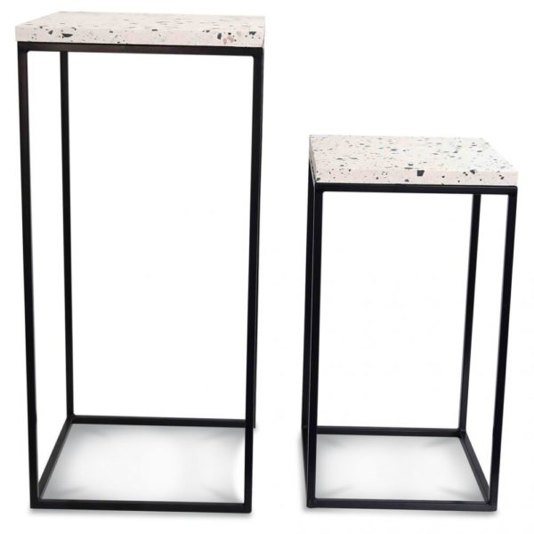 Set de 2 sellettes Terrazzo
