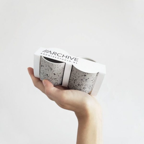 Set de 2 tasses espresso - tacheté
