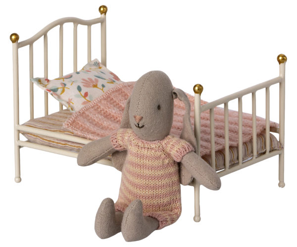 Les Miniatures - Petit Lit vintage - Blanc cassé – Image 2