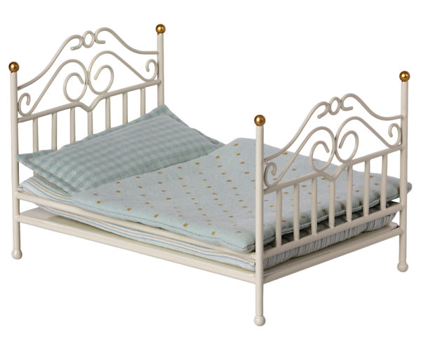 Les Miniatures - Grand Lit vintage - Blanc cassé