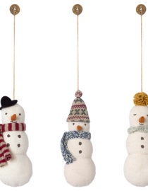 Bonhommes de neige à accrocher - Lot de 3