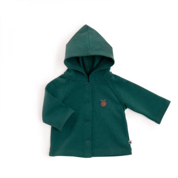 EOLE Gilet molleton vert forêt Pomme des bois