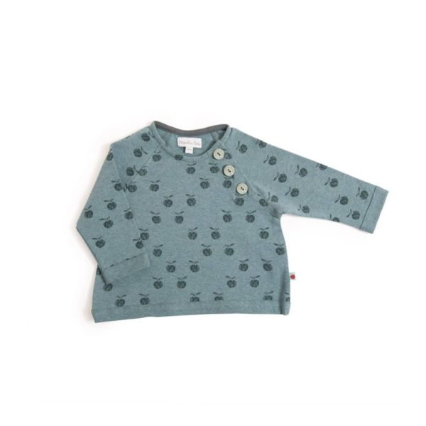 ENZO Tee-shirt jersey imprimé pommes Pomme des bois