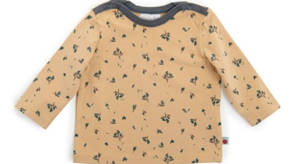 EDONIS Tee-shirt jersey paille imprimé allover romarin Pomme des bois