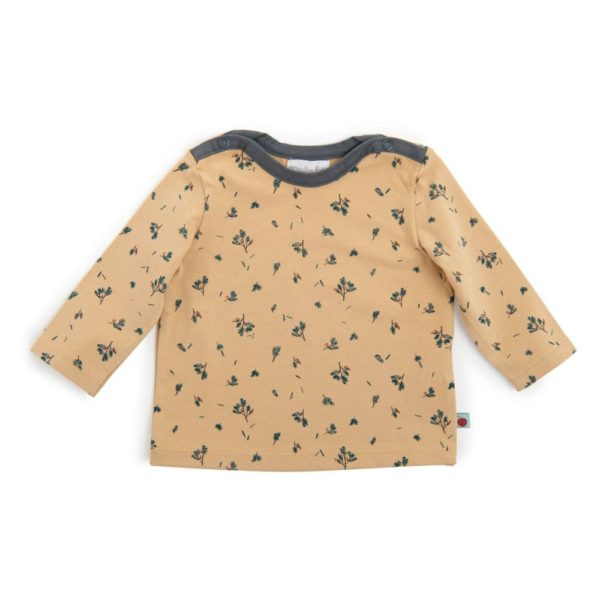 EDONIS Tee-shirt jersey paille imprimé allover romarin Pomme des bois