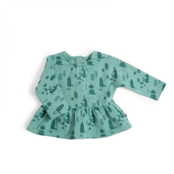 ESTELLE Tee-shirt vert allover forêt Pomme des bois