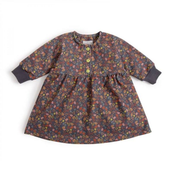 EMMA Robe jersey petites feuilles Pomme des bois