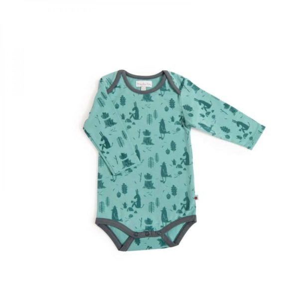 ERABLE Body jersey vert imprimé allover forêt Pomme des bois