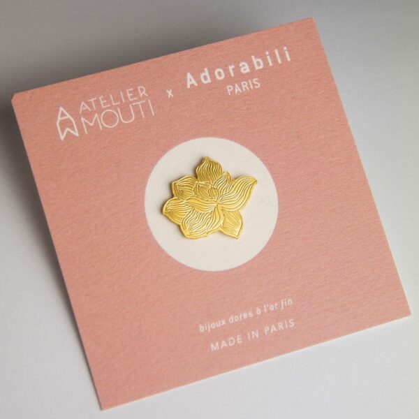 Pin's Fleur x Atelier Mouti