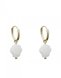 Paire de boucles d'oreilles coquillage nacre