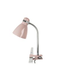 Lampe de table, clip, rose