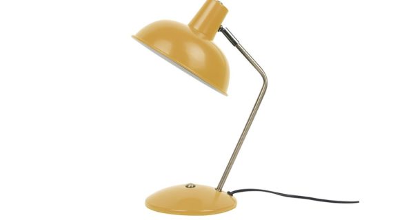 Lampe à poser Hood métal jaune