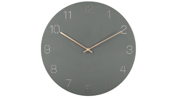 Horloge murale Charm numéros gravés