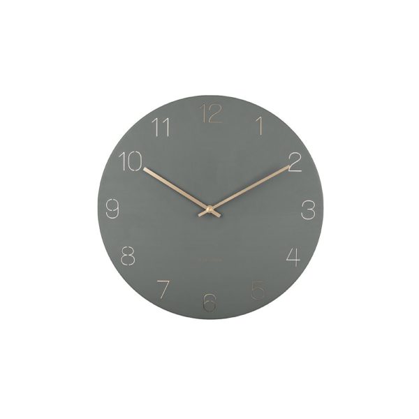 Horloge murale Charm numéros gravés