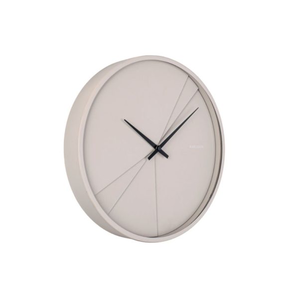 Horloge murale Lines grise