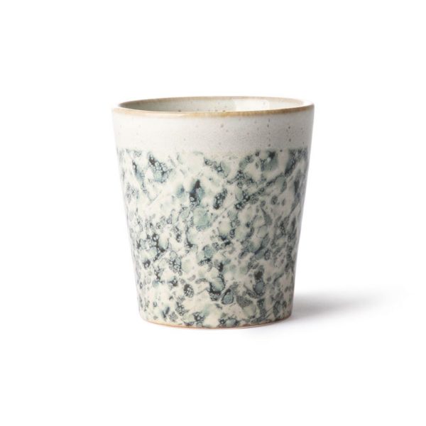 Céramique des années 70 : tasse à café, grêle