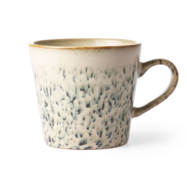 Céramique des années 70 : tasse à cappuccino, grêle