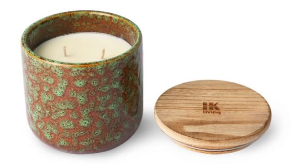 Bougie parfumée en céramique : boudoir fleuri
