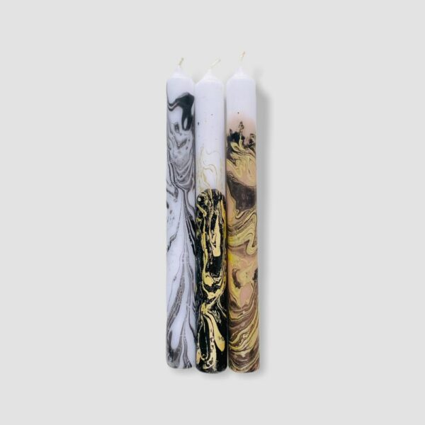 Lot de 3 Bougies Dip Marble - Jupiter