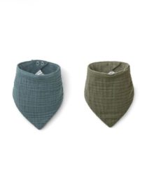 Bandana Andrea (lot de 2) - Bleu/Vert