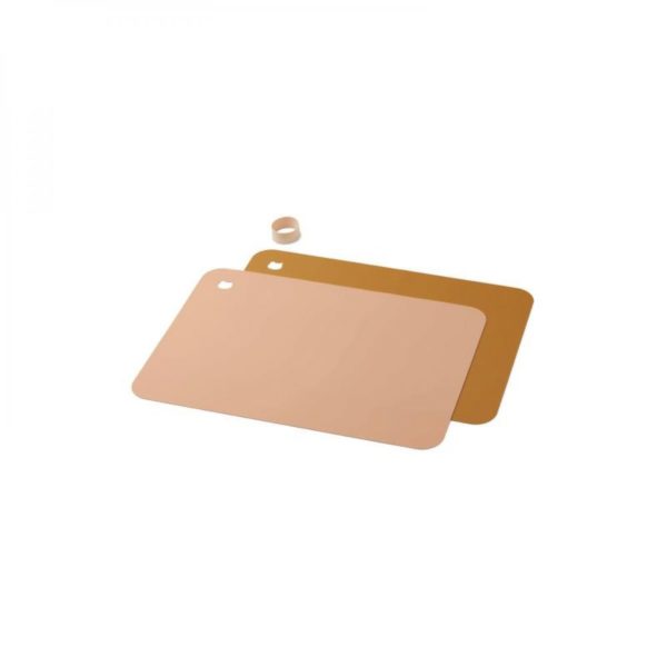 Lot de 2 sets de table en silicone - Rose mix
