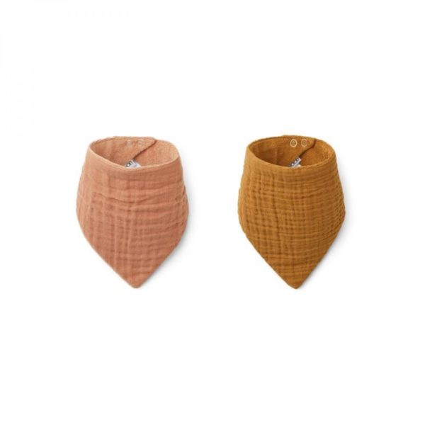 Bandana Andrea (lot de 2) - Rose/Caramel