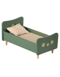 Les Miniatures - Grand Lit en bois - Bleu menthe