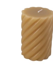 Bougie pilier Swirl moyen, Brun sable