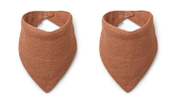Lot de 2 bavoirs Siri Tuscany rose