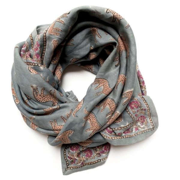 Big Foulard Latika "Bengale" - Céladon