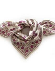 Small Foulard Manika "Bouton d'Or" - Coquillage