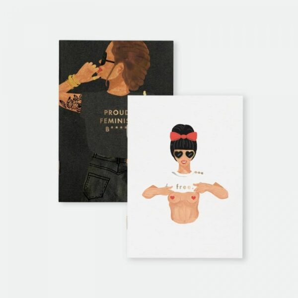 Lot de 2 Notebook A6 Feminist