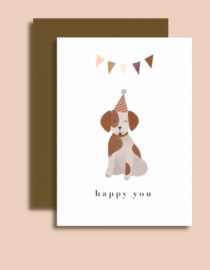 Happy You - Carte simple avec enveloppe