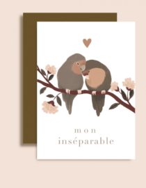 Mon Inséparable - Carte simple avec enveloppe