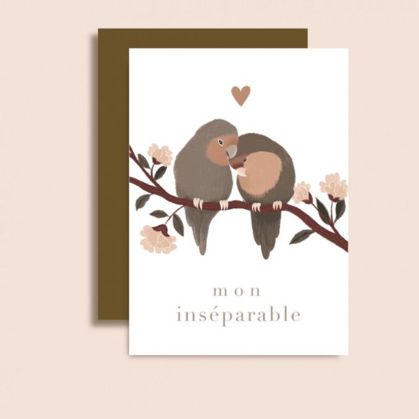 Mon Inséparable - Carte simple avec enveloppe
