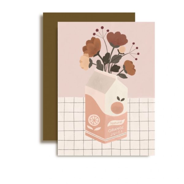 Jus de fleurs - Carte simple avec enveloppe