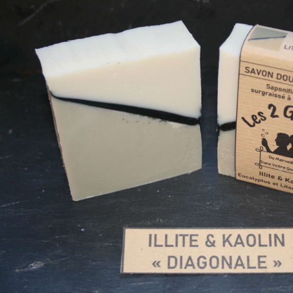 Savon surgras Eucalyptus & Litsée Citronnés “Illite & Kaolin”