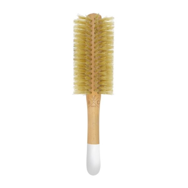 Brosse ronde en bois - Picots 100 % Sanglier