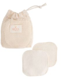 7 cotons réutilisables + filet de lavage