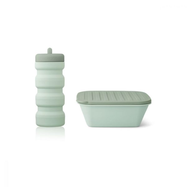 Jose on-the-go set - Dusty mint/faune green mix