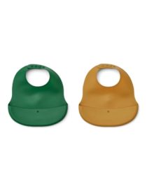 Lot de 2 bavoirs Ember - Eden / golden caramel mix