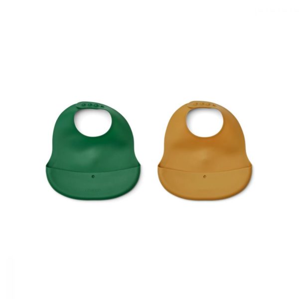 Lot de 2 bavoirs Ember - Eden / golden caramel mix