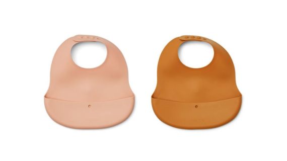 Lot de 2 bavoirs Ember - Tuscany rose / mustard mix