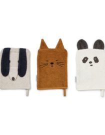 Lot de 3 gants de bain Sylvester - Animal mix